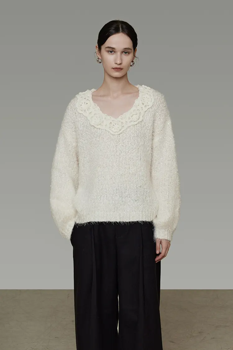 Women's 3D Lace Sweate